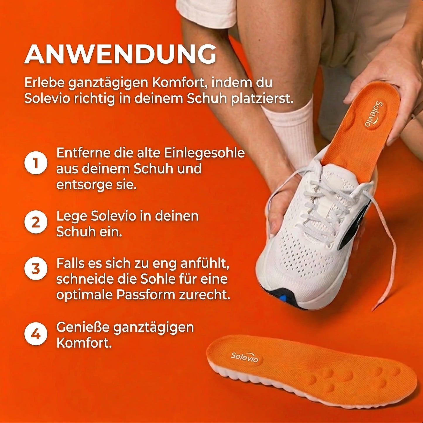 Die Solevio™ Einlegesohlen