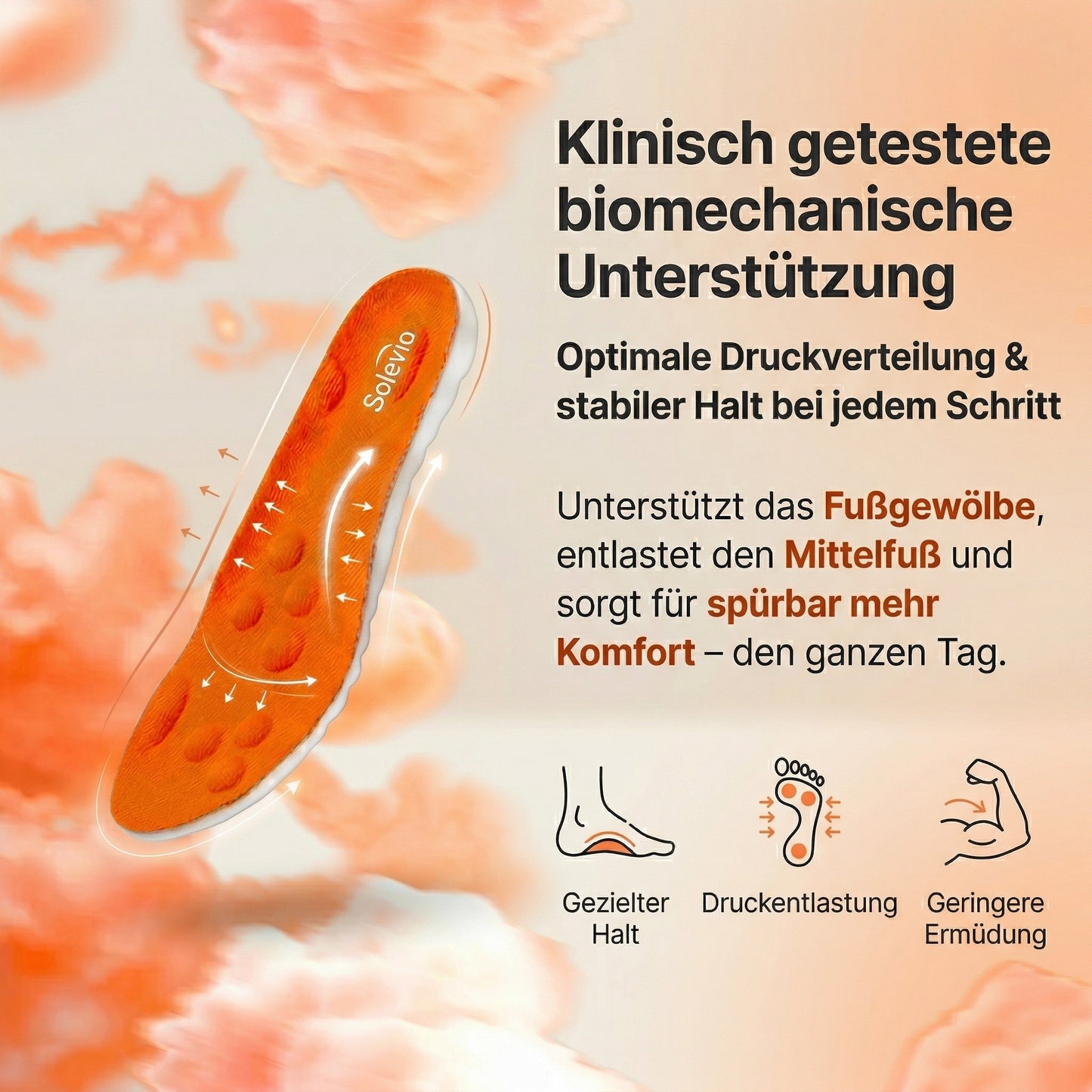 Die Solevio™ Einlegesohlen